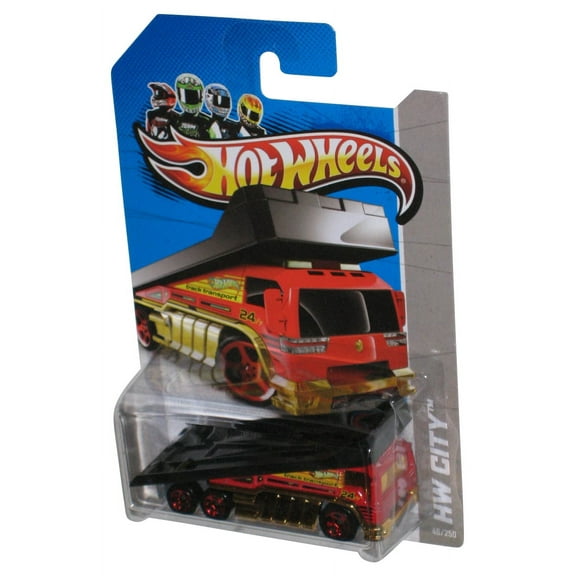 Hot Wheels HW City (2012) Red & Black Back Slider Toy Vehicle 46/250