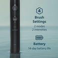 thumbnail image 6 of Philips Sonicare 5000 Series Electric Toothbrush - Sonic Toothbrush with Pressure Sensor, 4 Brushing Settings, Easystart Feature, Smartimer & Quadpacer, 14-Day Runtime, Black, Model HX4042/82, 6 of 11