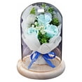 thumbnail image 2 of Rose Gift Box with Glass Cover LED Light Gift for Valentine‘s Day Anniversary, 2 of 8