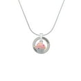 thumbnail image 2 of Delight Jewelry Silvertone 3-D Pink Cupcake with Sprinkles Hockey Ring Charm Necklace, 18", 2 of 4