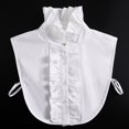thumbnail image 4 of Cuello falso de solapa de pie coreano para mujer, bordado de cuello falso, blusa de media camisa, collares falsos, suéter, camisa, collares desmontables, 4 of 4