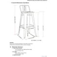 thumbnail image 6 of Simpli Home Rayne 30" Industrial Metal Wood Seat Bar Stool in Black (Set of 2), 6 of 13