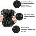 thumbnail image 3 of HAIRRO Messy Bun Hair Pieces Double Combs Hair Buns Hair Piece for Women Curly Clip in Hair Bun with Elastic band Short Ponytail Extension Hairpieces for Daily Use, 3 of 7