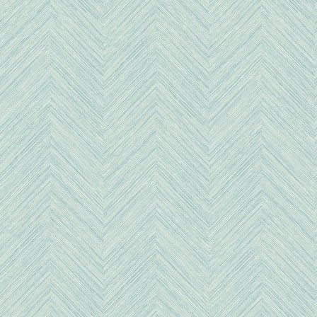 Chesapeake Caladesi Teal Faux Linen Prepasted Non Woven Blend Wallpaper, 20.5-in by 33-ft, 56.4 sq. ft.