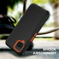 thumbnail image 3 of Xihaiying Samsung Galaxy A12 Case Heavy Duty Hard Shockproof Armor Protector Case Cover for Galaxy A12 Phone Case (Black+Orange), 3 of 7