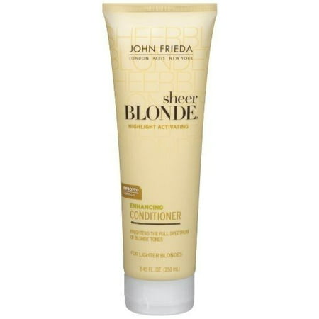 John Frieda Sheer Blonde Highlight Activating Enhancing Conditioner (For Lighter Blondes), 8.45 (Best Shampoo And Conditioner For Bleached Blonde Hair)