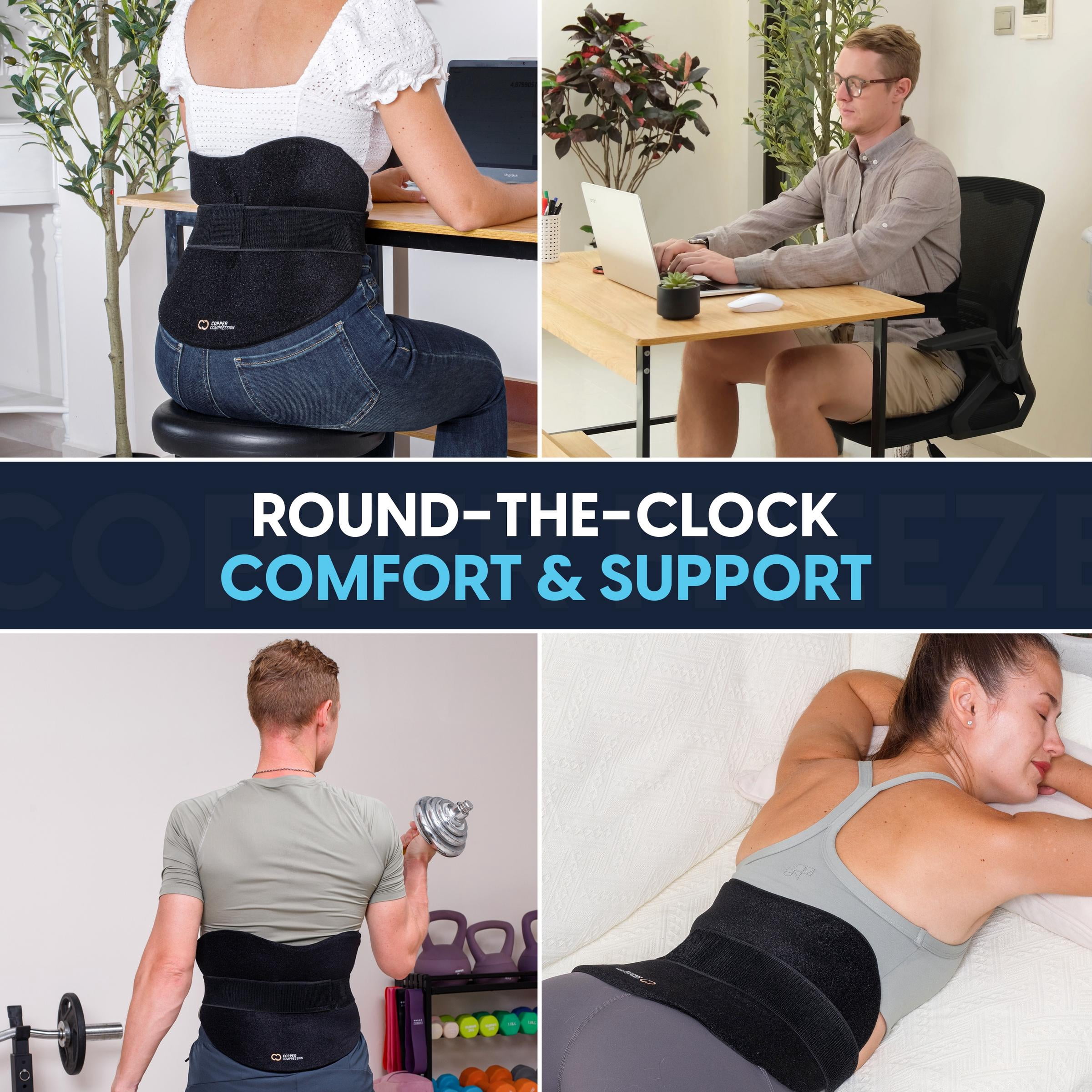 CopperFreeze™ Back & Stomach & Body Wrap – Hot & Cold Therapy Support