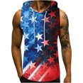thumbnail image 2 of Lilgiuy Men 4th of July Tank Top Hawaiian 3D Non Positioning Printed Tank Top Casual Sports Sleeveless T-shirt Tank Top/shirt Blouses for Cruises(Blue,2XL), 2 of 5