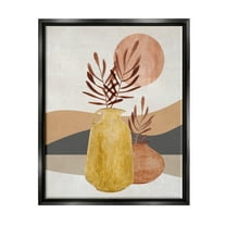 Boho Desert Plant Botanicals Botanical & Floral Graphic Art Jet Black Framed Art Print Wall Art