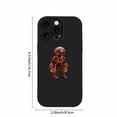 thumbnail image 3 of Stylish Yellowing Resistant Lightweight iPhone 15 Pro Case - Futuristic Cartoon Robot Design with Glowing Accents, 3 of 6