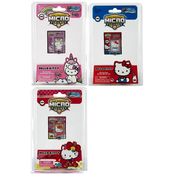 World’s Smallest Hello Kitty® Pop Culture Micro Figures - (Bundle of 3)