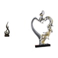 thumbnail image 1 of Escultura abstracta de fuego,Estatua de arte abstracto,adorno para decoración del hogar,Estatua de pareja,Figura de pareja besándose,regalo de boda moderno,Estatua de pareja besándose, 1 of 8