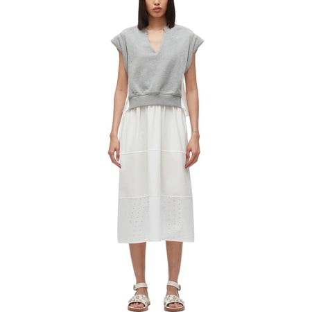 3.1 Phillip Lim womens Rolled Sleeve Sweatshirt Dress xs
