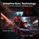 thumbnail image 3 of KOORUI Curved 27 Inch Gaming Monitor, Full HD 1080p R1500 180Hz VA Computer Monitor, 99% sRGB, Built-in Adaptive Sync, 1 x Display Port 1.2 & 2 x HDMI 2.0, Eye Care, VESA Compatible, Black 27E6CA, 3 of 5