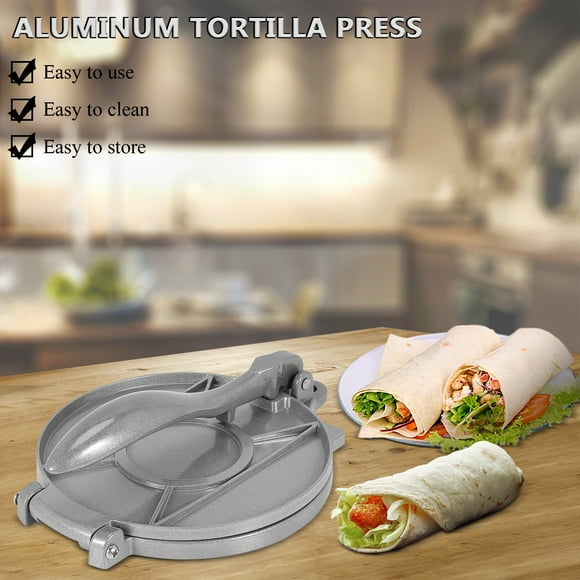 8 Inch Aluminum Tortilla Press. Tortilla Maker, Flour Tortilla Press, Rotis Press, Dough Press