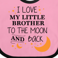 thumbnail image 4 of Inktastic I Love My Little Brother to the Moon and Back Boys or Girls Baby Bib, 4 of 4