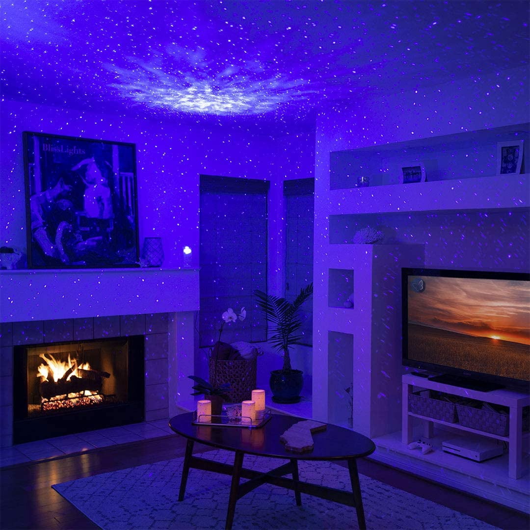 BlissLights Sky Lite LED Star Projector - Galaxy Nebula Lamp for