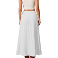 thumbnail image 4 of XIAONU Womens Wrap Maxi Skirt Tie Side Casual Long Bottom, 4 of 9
