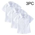 thumbnail image 2 of HAOTAGS 3PC Boys Button-Up Shirts,British Short - sleeve School Uniform Causal Shirts Sets Beige 8-9, 2 of 5