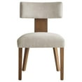 thumbnail image 6 of Side Dining Chair, Set of 2, Ivory White, Fabric, Kitchen Cafe Bistro Hospitality Restaurant, Modern Contemporary HB36866, 6 of 11
