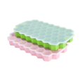 thumbnail image 1 of Bandejas de hielo de gel de silicona con tapa Foohvr verde, 1 of 5