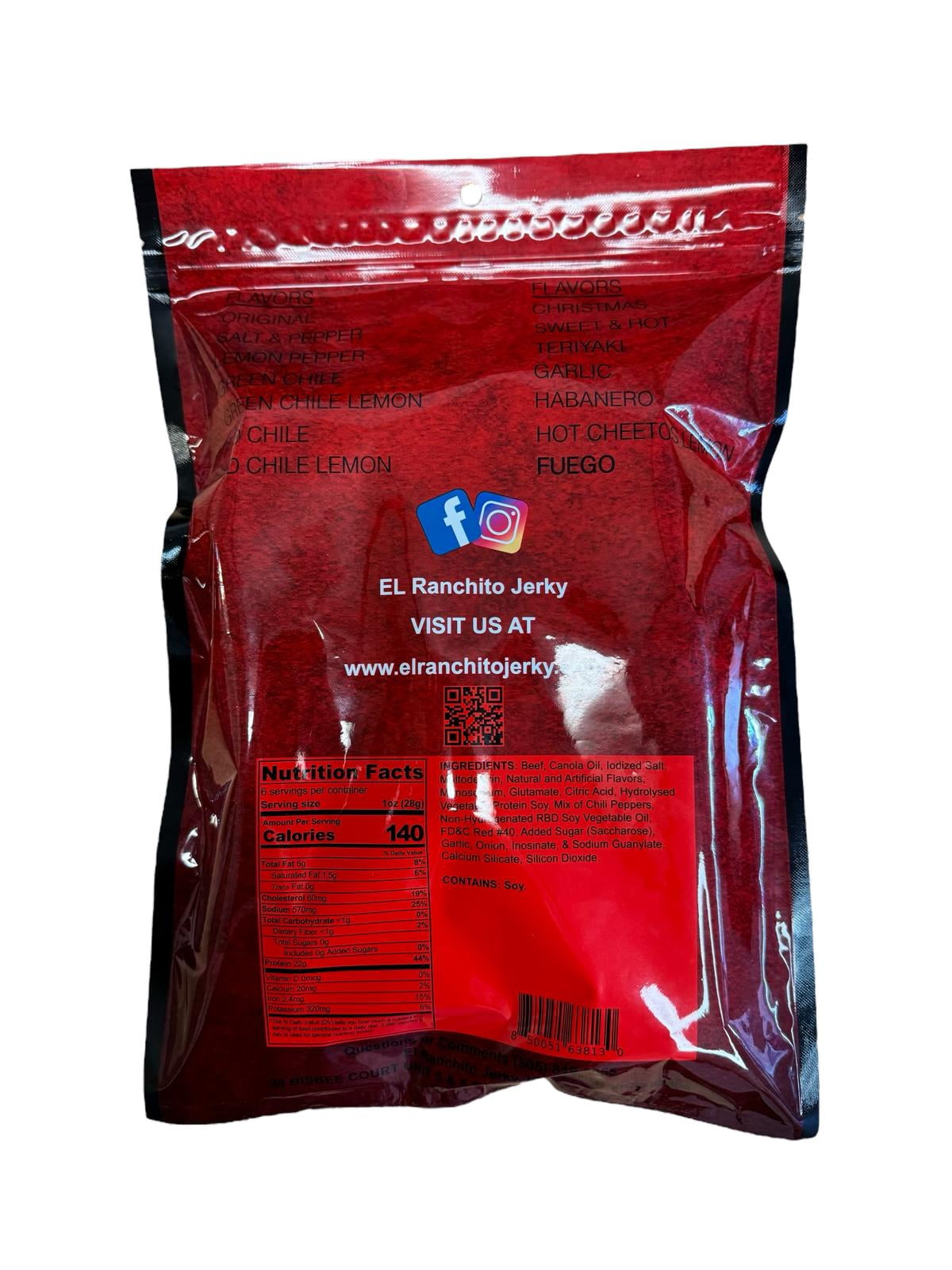 Fuego - El Ranchito Crunchy Beef Jerky
