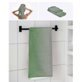 thumbnail image 6 of Green Grey Ombre Towel Set of 3, Soft Microfiber Bath Towels, Hand Towel, Washcloths, Modern Gradient Abstract Art Quick-Dry Absorbent Towels for Bathroom Kitchen Hotel Beach Gym Spa, 6 of 7