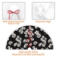 thumbnail image 4 of Rocae Daisies Flowers for Christmas Tree Skirt with Pom Pom Trim for Holiday Party for Holiday Home Decor Indoor Outdoor-30", 4 of 7