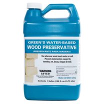 4-Pack of 1 gal Green Products 34001 Green's Clear Clear Water‐Based Wood Preservative