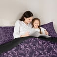 thumbnail image 5 of Castle Fairy Hippie Purple Damask Full Size Comforter Sets,Jungle Animal Wolf Bedding Sets, 5 of 8
