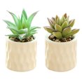 thumbnail image 1 of 2 uds simulación de flores artificiales bonsái suculento moda pequeños adornos artificiales plantas verdes artificiales, 1 of 5