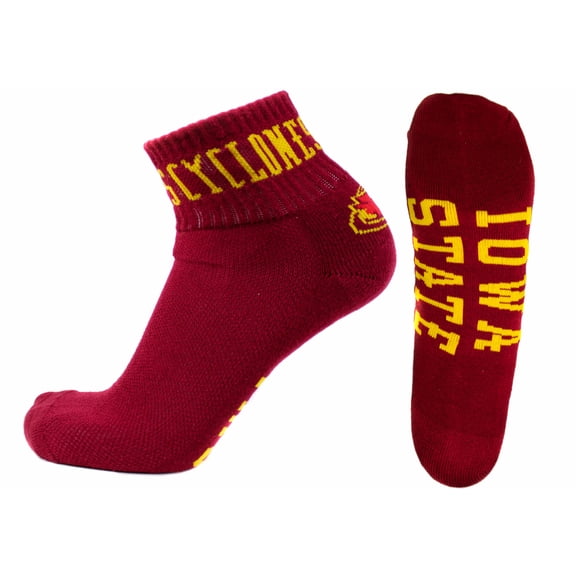 Iowa State Cyclones Red Quarter Sock - Donegal Bay - Unisex - One Size - Quarter