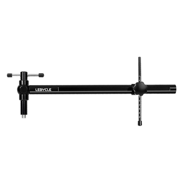 Medidor de alineación de patilla de cambio de bicicleta, ligero y portátil. Negro