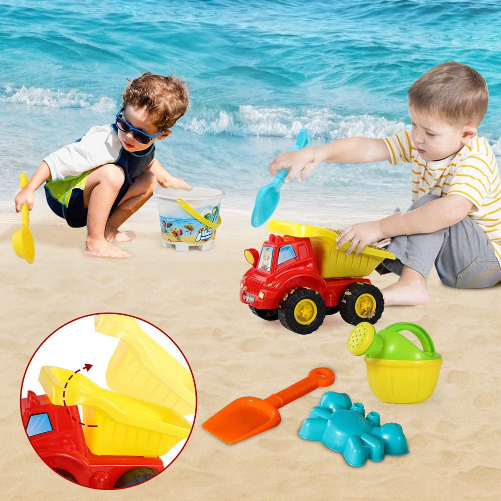 Bucket Spade and Sand Toy Kit backyard toys sandpit water beach play water wheel 