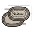 thumbnail image 5 of VHC Brands Floral Vine Jute Oval Rug Welcome w/Pad 20x30, 5 of 7
