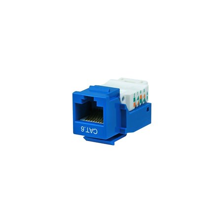 UPC: 0844660010401 | Monoprice Cat6 RJ-45 Toolless Keystone Jack Blue 101040