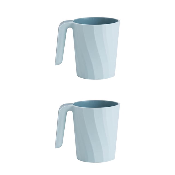 Billuyoard Vaso de plástico para cepillo de , vaso de baño, artículos de tocador de viaje, taza de , accesorios de baño antideslizantes de 301 azul claro 2Conjunto