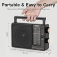 thumbnail image 3 of Radio AM/FM portátil PRUNUS J-03 con altavoz grande, 3 of 6