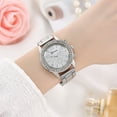 thumbnail image 3 of Women's Business Steel Band Diamond-Studded Watch Fake Three-Eyed Quartz Hand, 3 of 3