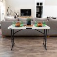 thumbnail image 3 of Lifetime Products 80387 4-Foot Commercial Adjustable Folding Table, Almond, 3 of 12