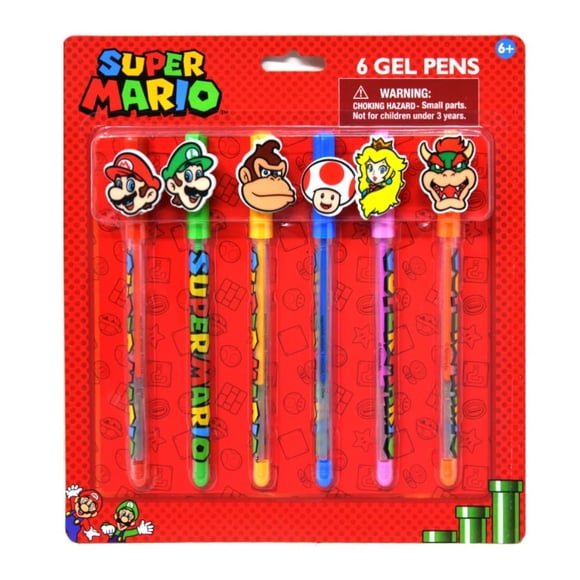 Paquete de bolígrafos de gel Super Mario 6