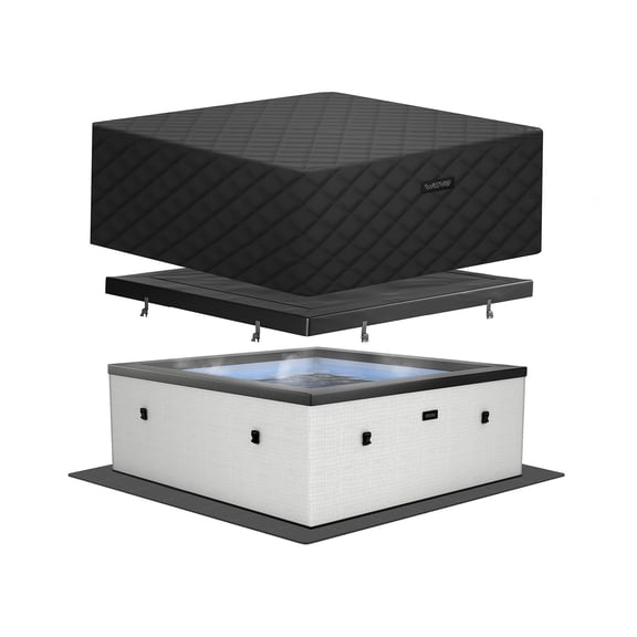 Wave Garda | 6 Person Eco Foam Hot Tub | EnergySave Bundle | Pebble White