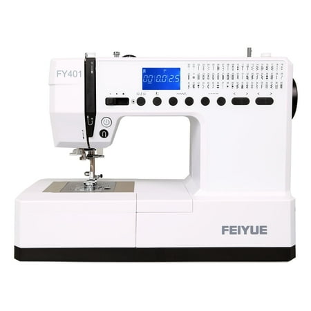FEIYUE FY401 Electronic Sewing Machine, 60 Stitches, Digital LCD, Easy One-Touch Operation, Portable & Versatile for Beginners and Crafters, Home Sewing & DIY Projects