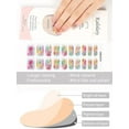 thumbnail image 2 of Kalolary 20 Cured Gel Nail Stickers, Gradient Rainbow Full Wrap Nail Gel Polish Strips, Brighter and Waterproof Adhesive Real Gel Nail Polish Stickers, 2 of 7