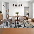 thumbnail image 2 of Garvee 5'x7' Modern Abstract Area Rug Washable Rug with Non Slip Backing, Low Pile Stain Resistant Indoor Carpet for Living Room Bedroom Dining Room, Dark Gray, 2 of 8