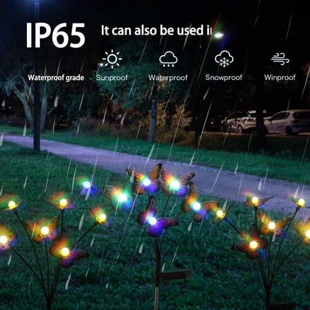 

Summer Savings Clearance 2023! WJSXC Home Garden Decor，Solar Powered Glowworm Garden Light LED Solar Sphere Ground Plug Lamp A