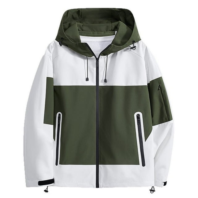 Cinvoph Vestes Sport pour Femmes Veste de Randonnée Active en Plein Air Fermeture Éclair Manteau Imperméable avec Poches