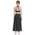 thumbnail image 6 of iiniim Girls Sparkly Ballet Leotards Ballroom Dancing Outfit Shiny Jazz Latin Dance Dress Gymnastic Tutu Skirt Black 16, 6 of 7
