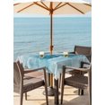 thumbnail image 3 of Outdoor Tablecloth with Umbrella Hole for Patio/Picnic/Party/Camping, Blue Waves Abstract Waterproof Table Cloth Square Cover Washable, Boho Summer Beach Coastal Ocean Beach (60"x 60"), 3 of 9