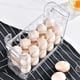 thumbnail image 4 of Huevera para refrigerador | Contenedor reversible de 3 niveles para guardar huevos | Gran capacidad para 30 huevos | Organizador acrílico transparente para la puerta del refrigerador | Organizador, 4 of 9